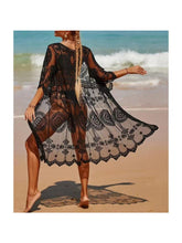 Load image into Gallery viewer, Lace Mesh Crochet ,Beach Boho Kimono,Bikini Cover-ups
