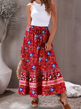 Load image into Gallery viewer, Boho Skirt, Maxi Skirt, Wild Flower
