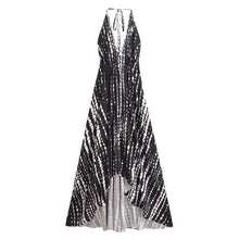 Load image into Gallery viewer, Floral Print ,Backless Sexy Beach Bohemian Dress,, High-Low Boho Dress
