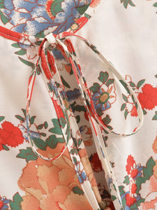 Bohemian Mini Dress, Boho Dress,Multi Floral Print