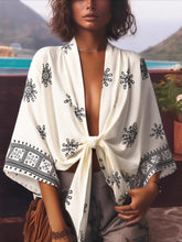 Load image into Gallery viewer, Boho Kimono ,Short Robe, Bikini Cover-Ups
