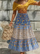 Load image into Gallery viewer, Floral Print ,Bohemian Skirt, Boho Maxi Skirts

