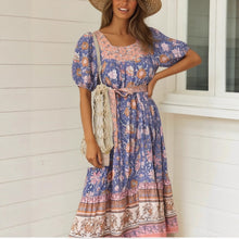 Load image into Gallery viewer, Bohemian Midi Dress ,Beachwear Lady, Happie Dresses Robe
