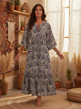 Load image into Gallery viewer, Leopard Print ,Bohemian Maxi Dress,Boho Dress
