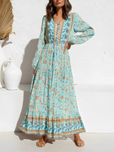Load image into Gallery viewer, Floral Print,Bohemian Maxi Sundress,Boho Dress
