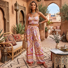 Load image into Gallery viewer, Boho Sets, Long Pants and Tops, Wild Flower
