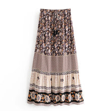 Load image into Gallery viewer, Boho Skirt, Maxi Skirt, Wild Flower
