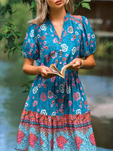 Load image into Gallery viewer, Floral Print,Bohemian Maxi Dress,Boho Sundress
