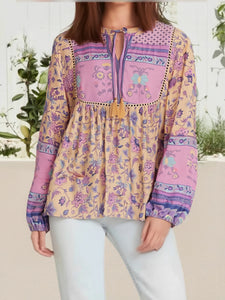 Boho Blouse, Vintage Blouse,Floral Print