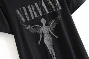 Boho Tees,Vintage T shirt ,NIRVANA