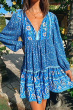 Load image into Gallery viewer, Mini Dress, Boho Sundress,Floral print
