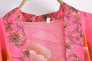 Star and Moon,Bohemian Kimono,Boho Cover-ups