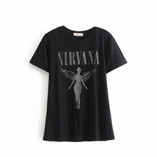 Load image into Gallery viewer, Boho Tees,Vintage T shirt ,NIRVANA
