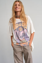Load image into Gallery viewer, Boho Tees,Vintage T shirt ,statue floral print
