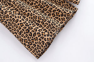 Leopard Print Bohemian Pants ,Wide Leg Boho Pants