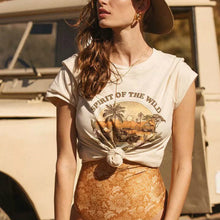 Load image into Gallery viewer, Boho Tees,Vintage T shirt ,Spirit Wild
