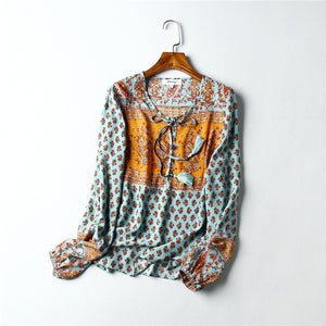 Boho Blouse, Vintage Blouse,Floral Print