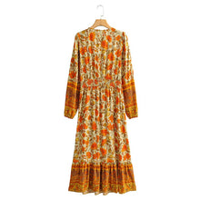 Load image into Gallery viewer, Maxi Dress, Boho Sundress,Floral print
