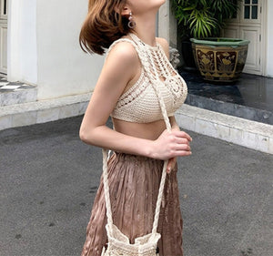 Hollow Out,Bohemian Crop Tops,Sexy Camis
