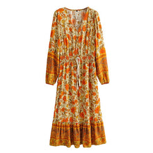 Load image into Gallery viewer, Maxi Dress, Boho Sundress,Floral print
