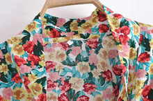 Load image into Gallery viewer, Floral Print,Short Robe Kimono,Bikini Cover-up
