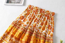Load image into Gallery viewer, Boho Skirt, Mini Skirt, Wild Flower
