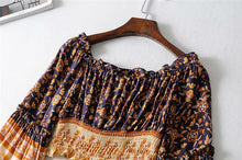 Load image into Gallery viewer, Boho Blouse, Vintage Blouse,Off Shoulder
