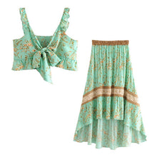 Load image into Gallery viewer, Boho Sets, Maxi Skirt and Tops, Wild Flower
