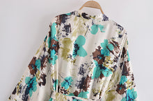 Load image into Gallery viewer, Tie Dye Print , Bohemian Robe,Boho Kimono
