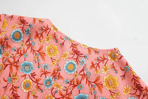 Boho Dress ,Floral Print ,Maxi Dress
