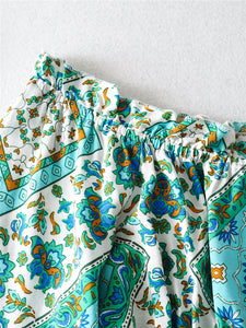 Boho Sets, Floral Print ,Pants and Tops Outfits