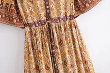 Load image into Gallery viewer, Floral Print , Bohemian Sundress,Boho Maxi Dress
