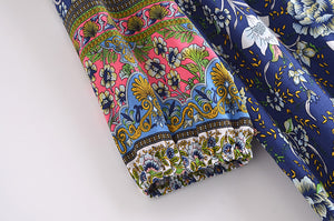 Floral Print,Bohemian Maxi Dress,Boho Sundress