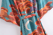 Load image into Gallery viewer, Star and Moon,Bohemian Kimono,Boho Cover-ups

