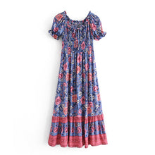 Load image into Gallery viewer, Floral print ,Boho midi dress, Boho sundress
