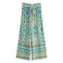 Load image into Gallery viewer, Boho Sets, Floral Print ,Pants and Tops Outfits
