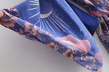 Load image into Gallery viewer, Star And Moon ,Bohemian kimono, Boho Cover-ups
