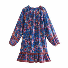 Load image into Gallery viewer, Mini Dress, Boho Sundress,Floral print
