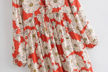 Load image into Gallery viewer, Maxi Dress, Boho Sundress,Floral print
