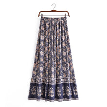 Load image into Gallery viewer, Floral Printed, Bohemian Skirt ,Boho Maxi Skirts
