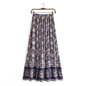 Floral Printed, Bohemian Skirt ,Boho Maxi Skirts
