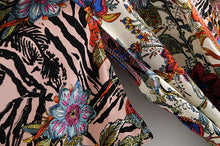 Load image into Gallery viewer, Multi Floral print ,Boho Kimono robe,Bikini Cover-ups
