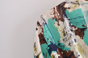 Tie Dye Print , Bohemian Robe,Boho Kimono