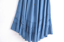 Load image into Gallery viewer, Backless Bohemian Maxi Dress, Boho Strapless Dress
