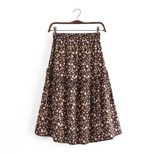 Load image into Gallery viewer, Floral  print,, boho skirt , Bohemian mini skirts
