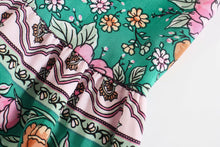 Load image into Gallery viewer, Floral print , Bohemian mini dress, Boho sundress
