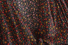 Load image into Gallery viewer, Black Floral Print,bohemian Blouses,boho Shirt
