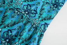 Load image into Gallery viewer, Boho Dress, Bohemian Maxi Dress,Green Floral Print
