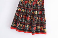Load image into Gallery viewer, Boho Mini Skirt ,Bohemian Rayon Cotton Skirts
