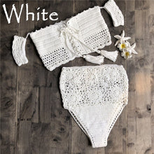 Load image into Gallery viewer, Solid hollow,Bikini Swimsuit, Biquini Swim Beachwear
